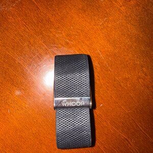Whoop 4.0 Black Band with Silver